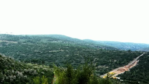 Panorama of Mount Carmel Stock Footage 86491723