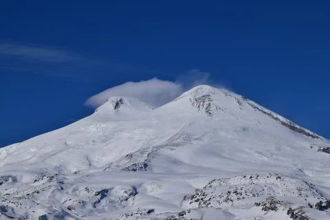 Panorama of Mount Elbrus 写真素材
