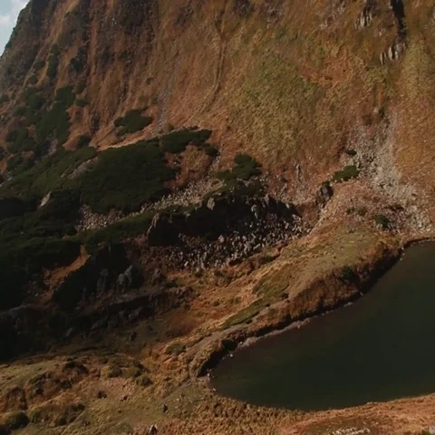 Panorama mountain lake Brebeneskul Stock Footage 69519853