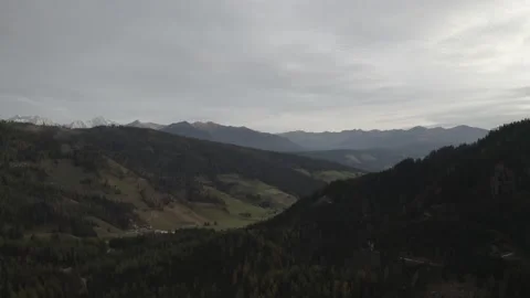Panorama of mountain landscape with blue sky Stock Footage 165877333