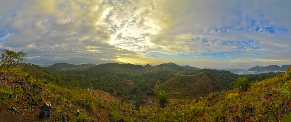 Panorama mountain 写真素材