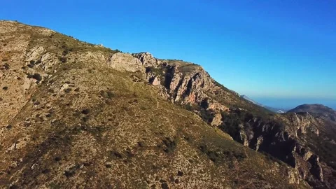 Panorama of the Mountain Range Stock Footage 239558881