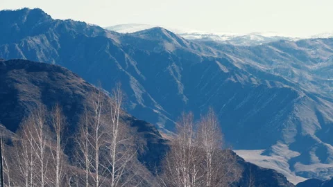 Panorama Mountain ranges Stock Footage 113026879