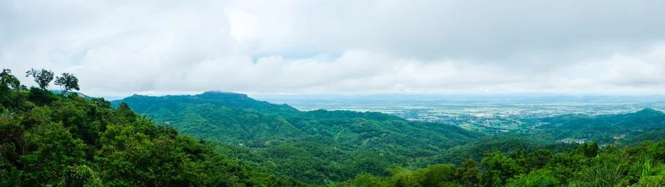 Panorama of mountain in thailand Stock Photos