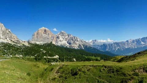 Panorama of mountainous terrain Stock Footage 132498649