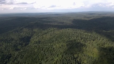 Panorama of the mountains and the river bed Video stock 103297021