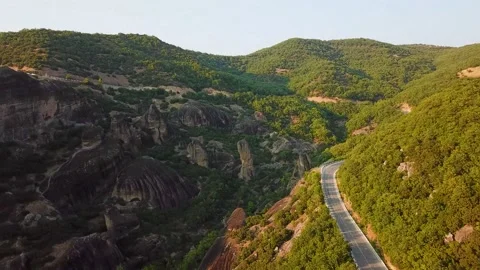Panorama of mountains and rocks Stock Footage 239248465