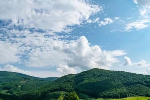 Panorama of the mountains. Stock Photos