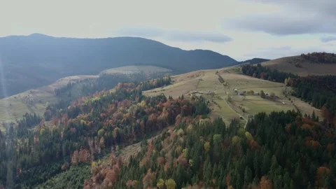 Panorama of the mountains. Suns rays Stock Footage 165165722