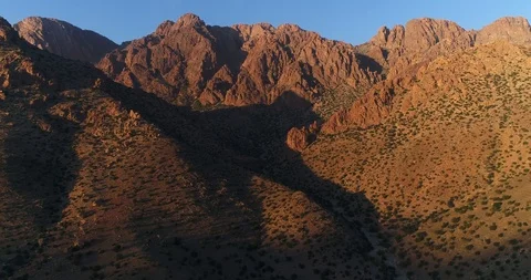 Panorama of the mountains in sunset. Stock Footage 107357946