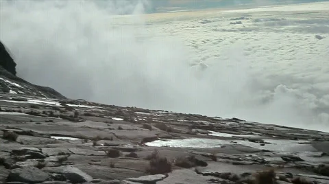 Panorama from Mt Kinabalu Stock Footage 810745