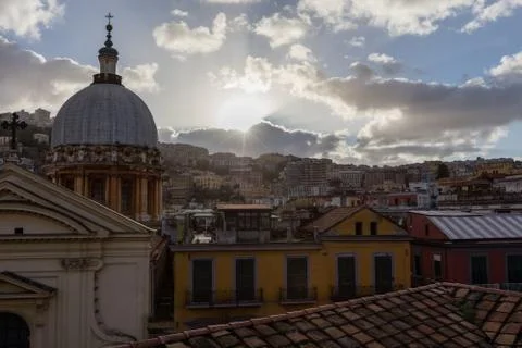 Panorama of Naples Stock Photos