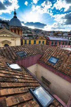 Panorama of Naples Stock Photos