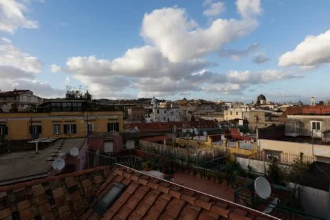 Panorama of Naples Stock Photos