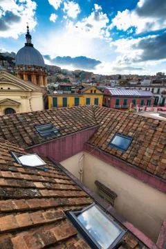 Panorama of Naples Stock Photos