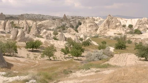 Panorama of nature in the Cappadocs Stock Footage 90373582