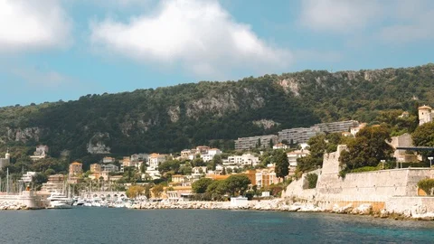 Panorama of Nice right to left. Stock Footage 109607131