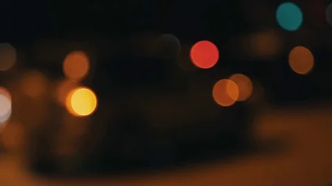 Panorama at night city Stock Footage 71389470
