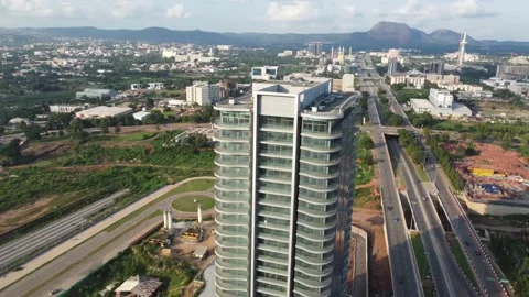 Panorama one tower Stock Footage 159315494