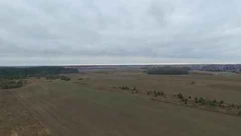 Panorama over meadow Stock Footage 99119196