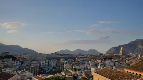 Panorama of Palermo, Sicily. Stock-Footage 97389630