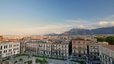 Panorama of Palermo, Sicily. Video stock 97389736