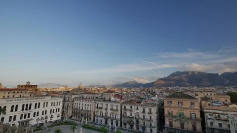 Panorama of Palermo, Sicily. Video stock 97389752