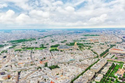 Panorama of Paris view from the Eiffel tower. Foto stock
