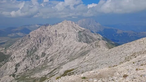 Panorama from the peak of Monte Camicia Stock Footage 283540167