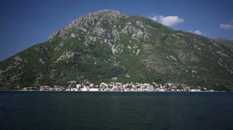 Panorama of Perast Stock Footage 39804071