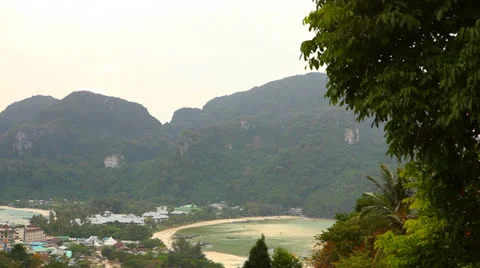 Panorama of Phi Phi Island. Stock Footage 24464750