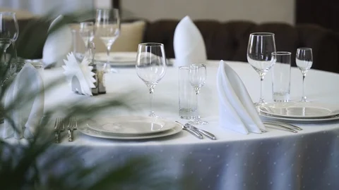Panorama plan for banquet hall Stock Footage 106080413