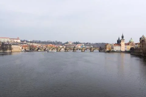 Panorama of Prague Fotos de archivo