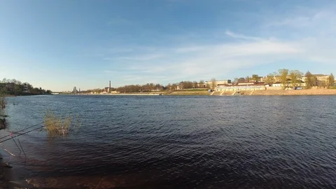 Panorama of Pskova in Pskov 4k Stock Footage 96217606