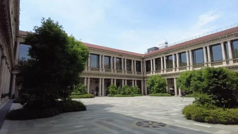 A panorama of the Quadrilatero Square Stock Footage 313685657