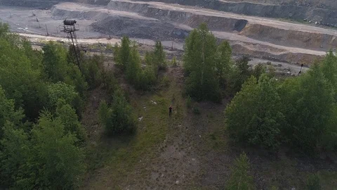 Panorama of the quarry Stock Footage 93862151