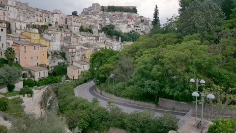 Panorama of Ragusa. Stock Footage 97004323