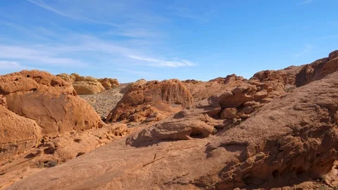 Panorama Of Red Rock Canyon Stock Footage 90887072