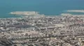 Panorama of residential district in Dubai and Persian Gulf, United Arab Emirates HD Footage