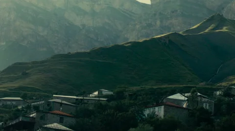 Panorama of the ridge mountain. Stock Footage 52757049