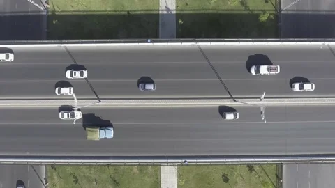 Panorama of roads in the city Stock Footage 161446776