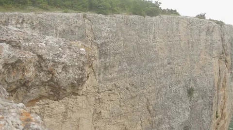 Panorama of rocks, mountains, fields Stock Footage 53779591