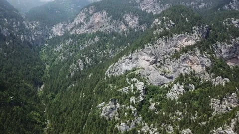 Panorama of Rocky Mountain Stock Footage 237986642