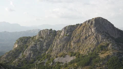 Panorama of a rocky mountain. Stock Footage 253034623