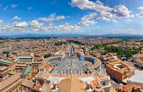 Panorama of rome Stock Photos