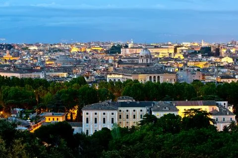Panorama of rome Stock Photos
