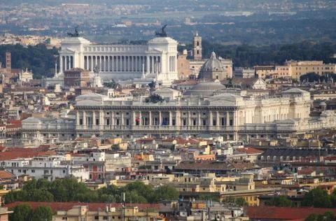 Panorama of Rome Stock Photos