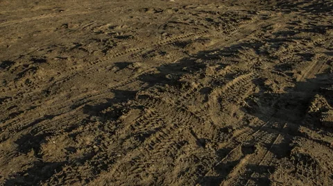 Panorama sandy surface soil Stock Footage 46981014