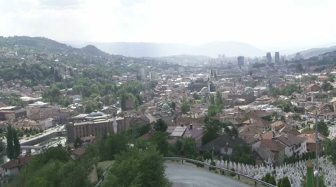 Panorama of Sarajevo Stock Footage 38720723