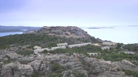 Panorama of Sardinia from Bear Rock.  Stock-Footage 70795603